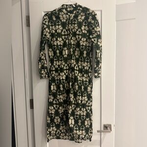 Zara midi shirt dress